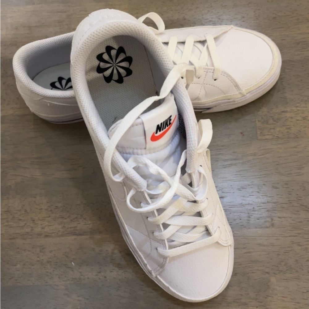 Nike White Mesh Sneakers